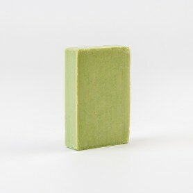 Rechthoekig stuk zeep groen