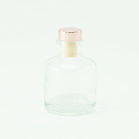 Flesje Transparant met dopje naar keuze 