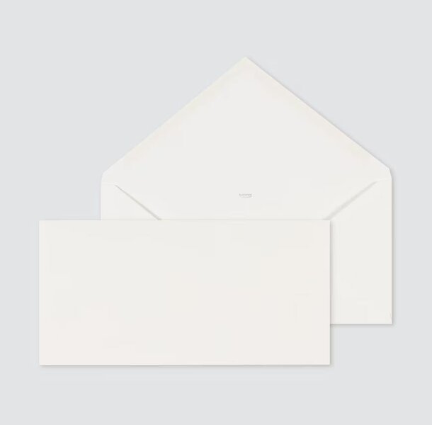 Witte envelop (22 x 11 cm)