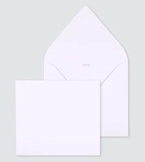 Witte envelop (14 x 12,5 cm)