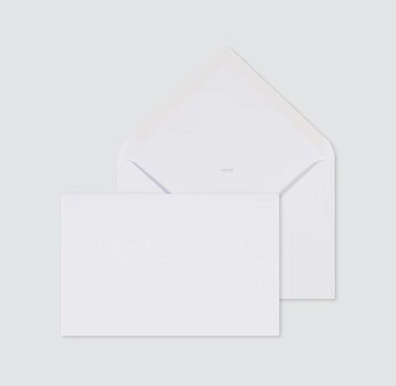 Witte envelop (16,4 x 11,5 cm)