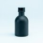 Luxe flesje zwart met dopje naar keuze 