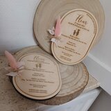 Geboortekaartje Fleur (hout)_