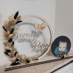 Hoop 30 cm + foto 16 cm bedrukt