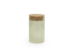 Glazen COTTON mini potje met deksel kurk