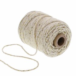 KOORD COTTON LUREX TWIST 2 MM X 50 M KLEUR 70 ECRU