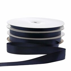 Satijnlint Marine blauw 