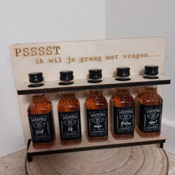 Staander Jack Daniels pssst ik wil je iets vragen