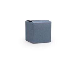 Kubus doosje Silver bleu