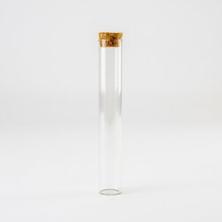 Tube 15cm met kurken dop