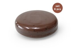 Rond zeepje caramel