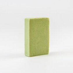 Rechthoekig stuk zeep groen