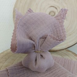 Tetradoekje 20x20cm  grijs roze