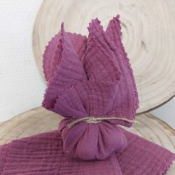 Tetradoekje 20x20cm  paars