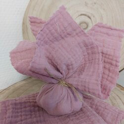 Tetradoekje 20x20cm  oud rose