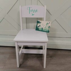 Houten kinderstoeltje incl. bedrukkig