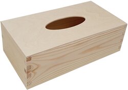 Houten zakdoekendoos