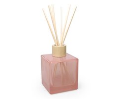 Glazen vierkante geurolieparfum fles Magnolia
