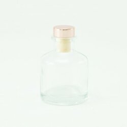 Flesje Transparant met dopje naar keuze 