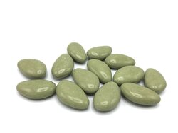 Suikerbonen gelakt olijfgroen