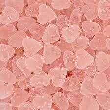 hartjes met suiker roze 500gr