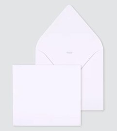 Witte envelop (14 x 12,5 cm)