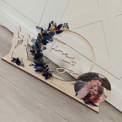 FLOWERHOOP 30 CM + FOTO 16 CM +TROUWKOPPEL 