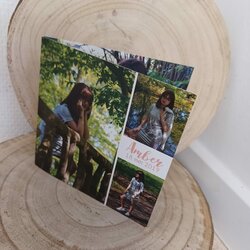 Fotokaartje vierkant dubbel 