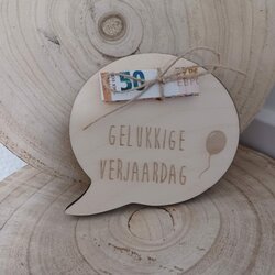 Verjaardag - Tekstballon 