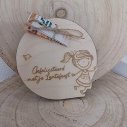 Communie/Lentefeest - Meisje (rond) 