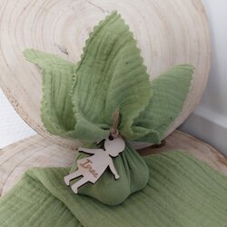 Tetradoekje 20x20cm Olijf groen 