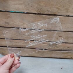 Geboortekaartje Maxime (plexi)