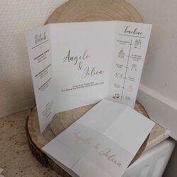 Trouwkaart Angelo en Jolien