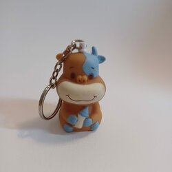 Sleutehanger Koe Blauw 