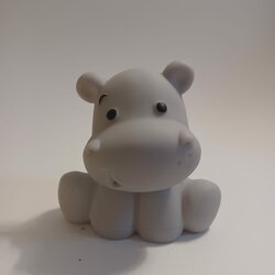 Badspeeltje Hippo grijs 