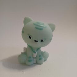 Mini lampje kat munt groen 