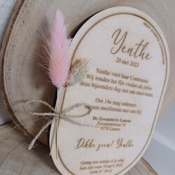 Uitnodiging - Yente (hout)