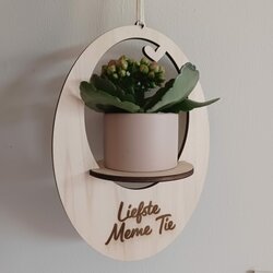 Plantenhanger 'Klein' met hartje 