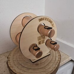 Ton met 3 cava (rosé) flesjes 