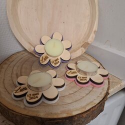 Bloem voor theelichtje