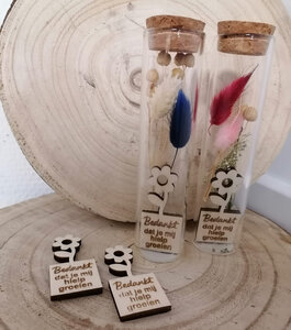 Tube 'groeien' en droogbloemen